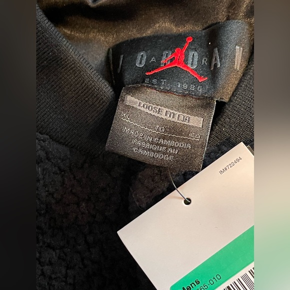 Jordan Zion Williamson Sherpa Fleece Button Up Jacket Mens Size XL DX0665-010 - Picture 6 of 11